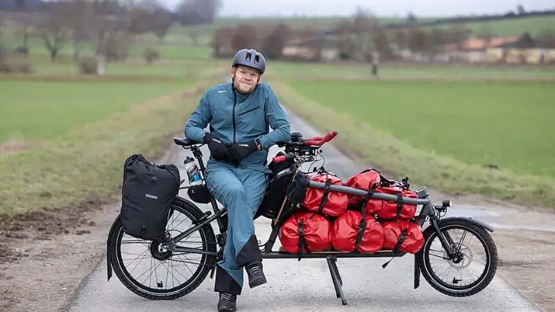 Fahrradheld Gunnar Fehlau und sein Lastenrad