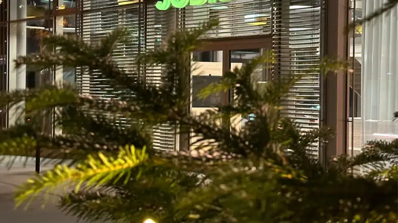 Weihnachten auf dem JobRad-Campus mit Logo